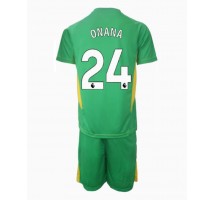 Manchester United Andre Onana #24 Bramkarskie Koszulka Trzecia dzieci 2024-25 Krótki Rękaw (+ krótkie spodenki)